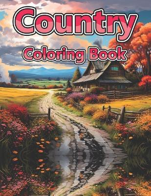 Book cover for country coloring book