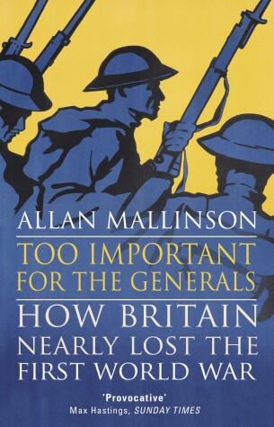 Book cover for Too Important for the Generals