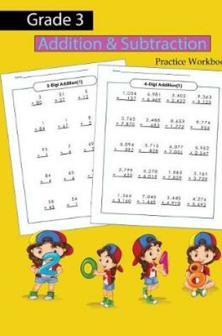 Cover of Grade 3 Addition & Subtraction Practice Workbook