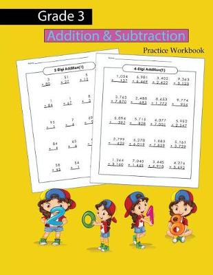 Book cover for Grade 3 Addition & Subtraction Practice Workbook