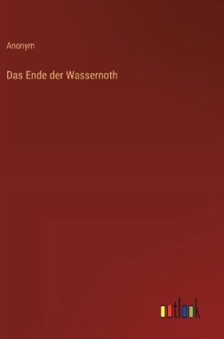 Cover of Das Ende der Wassernoth