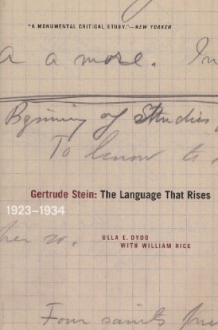 Cover of Gertrude Stein