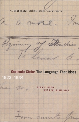 Cover of Gertrude Stein