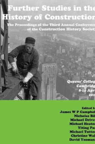 Cover of Further Studies in the History of Construction