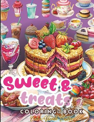 Book cover for Sweet Treats Coloring Book