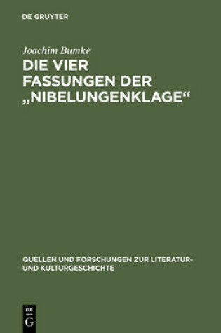 Cover of Die Vier Fassungen Der "Nibelungenklage"