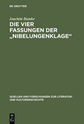 Book cover for Die Vier Fassungen Der "Nibelungenklage"