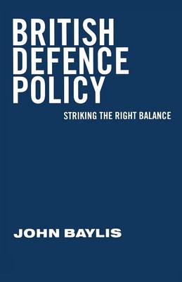 Book cover for British Defence Policy