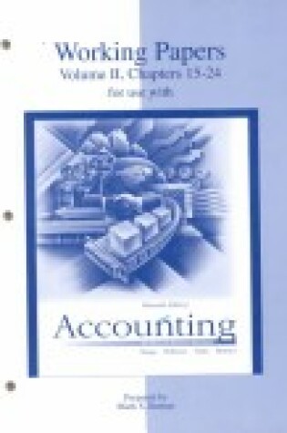 Cover of Accounting Working Papers Volume II Chapters 15 -24