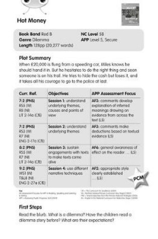 Cover of BC Red (KS2) B/5C Hot Money Guided Reading Cards