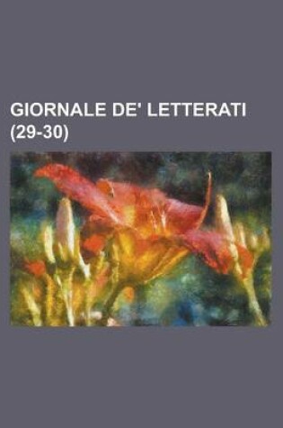 Cover of Giornale de' Letterati (29-30)