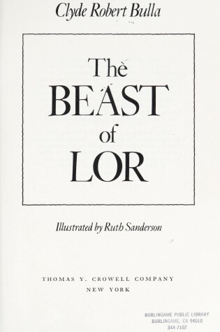 Cover of The Beast of Lor