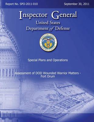 Book cover for Assessment of DoD Wounded Warrior Matters - Form Drum