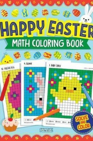 Cover of Happy Easter Math Coloring Book
