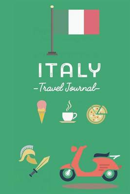 Book cover for Italy travel journal. Diary. Gift for Traveler. Wanderlust. Notebook for trips.