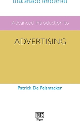 Cover of Advanced Introduction to Advertising