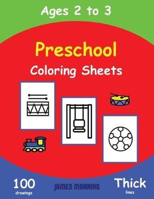 Book cover for Preschool Coloring Sheets