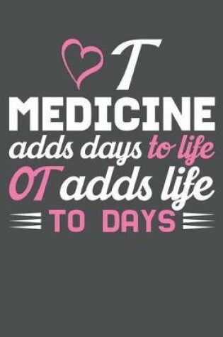 Cover of Medicine Adds DaysTo Life OT Adds Life To Days