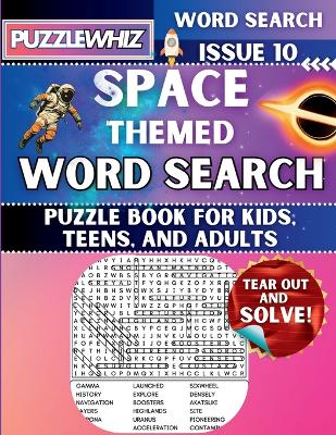 Cover of Space - Themed Word Search - Fun & Educational Puzzles for Kids, Teens, and Adults (Large Print Edition)