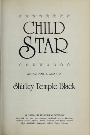 Cover of Child Star - an Autobiography