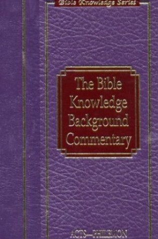 Cover of Bible Knowledge Background Commentary