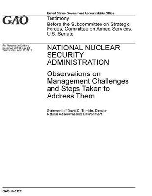 Book cover for National Nuclear Security Administration