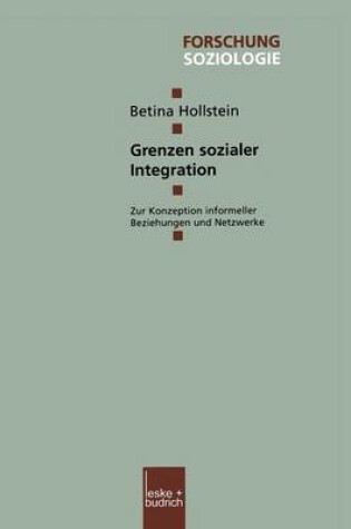 Cover of Grenzen sozialer Integration