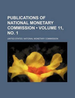 Cover of Publications of National Monetary Commission