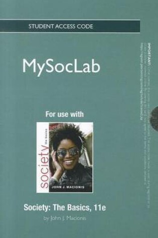 Cover of NEW MyLab Sociology  Student Access Code Card for Society