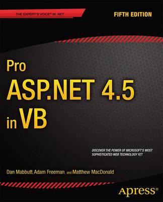 Book cover for Pro ASP.NET 4.5 in VB
