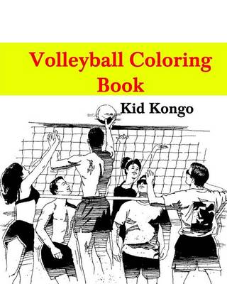 Book cover for Volleyball Coloring Book