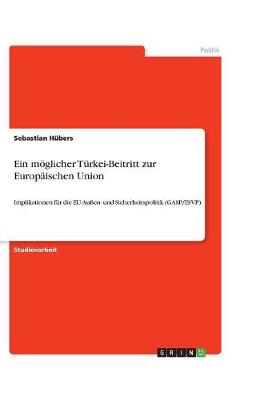 Book cover for Ein moeglicher Turkei-Beitritt zur Europaischen Union