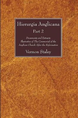 Book cover for Hierurgia Anglicana, Part 2