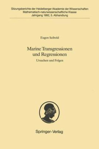 Cover of Marine Transgressionen und Regressionen