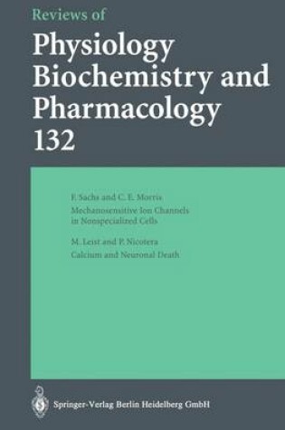 Cover of Reviews of Physiology, Biochemistry and Pharmacology 132