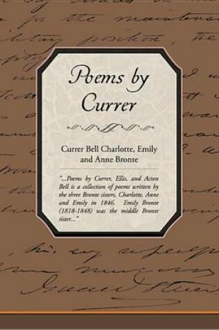 Cover of Poems by Currer Bell