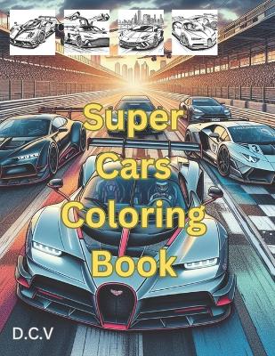 Book cover for Super Cars Coloring Book