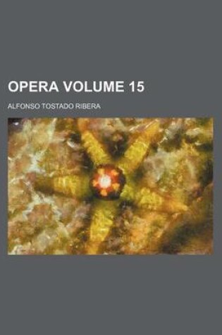 Cover of Opera Volume 15