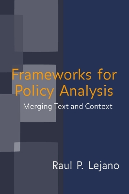 Book cover for Frameworks for Policy Analysis