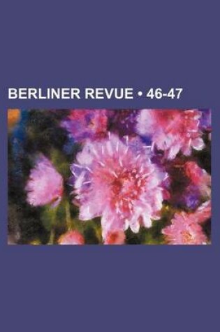 Cover of Berliner Revue (46-47)