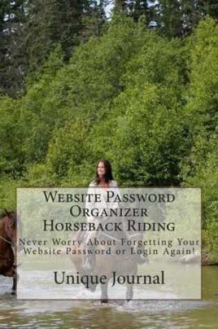 Cover of Website Password Organizer Horseback Riding