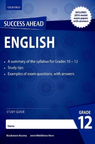 Cover of Success Ahead in English (Zambia): Grade 12: Study Guide