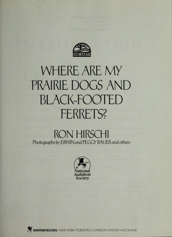 Book cover for Where Are My Prairie Dogs & Black-Footed