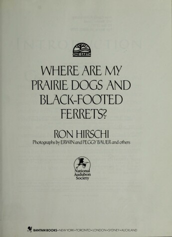 Cover of Where Are My Prairie Dogs & Black-Footed