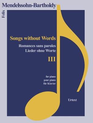 Cover of Lieder Ohne Worte III