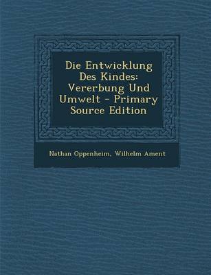 Book cover for Die Entwicklung Des Kindes