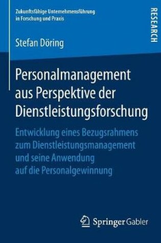 Cover of Personalmanagement aus Perspektive der Dienstleistungsforschung