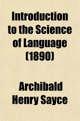 Book cover for Introduction to the Science of Language