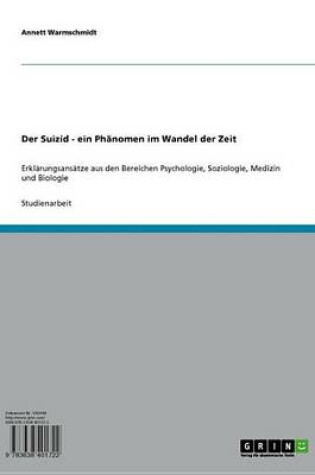 Cover of Der Suizid - Ein Phanomen Im Wandel Der Zeit