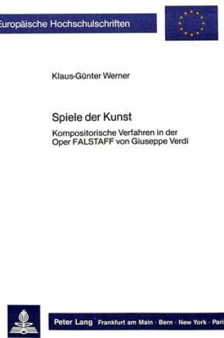 Cover of Spiele Der Kunst